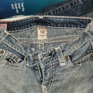True Religion Size 28 Blue Denim Jeans